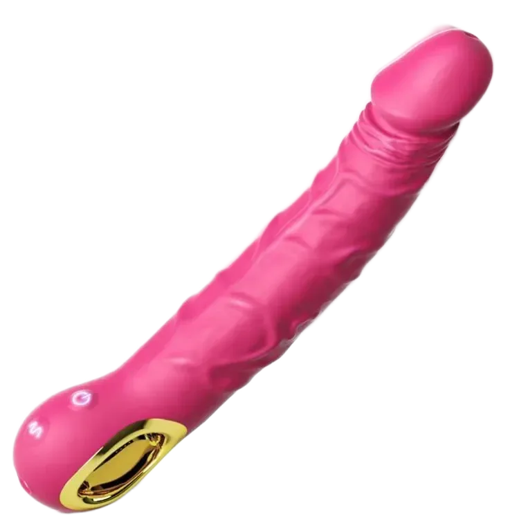 Silicone Handheld Vibrating Dildo 10 Modes Waterproof Rechargeable