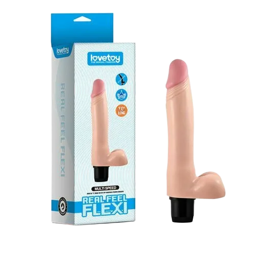 Silicone Handheld Vibrating Dildo With Suction Base SHP605