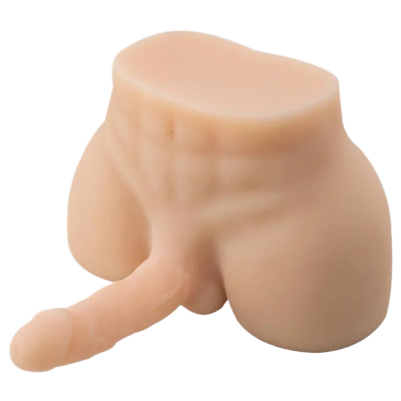 Silicone Male Butt Realistic 3.1kg Prostate Sex Toy with Dildo 18cm