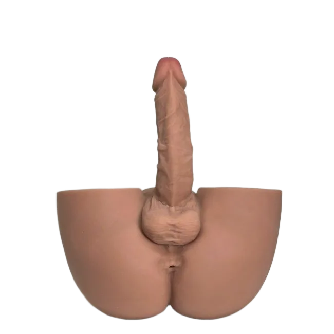 Silicone Male Buttocks Solid Realistic Pleasure Toy