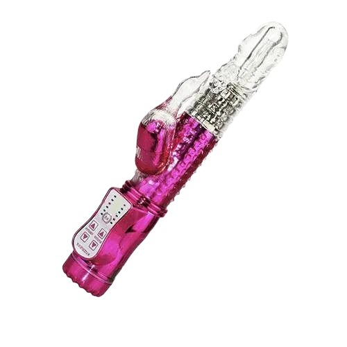 Silicone Multi-Speed Twisting Vibrating Dildo for Couples