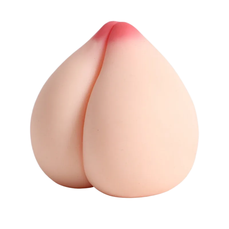 Silicone Peach Shaped Masturbator Waterproof Discreet Use