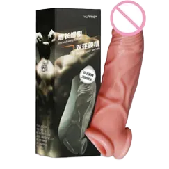 Silicone Penis Enlargement Delay Condom Double Layer Lasting