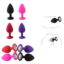Silicone Plug with Detachable Gem for Safe Intense Play