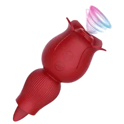 Silicone Rose Licking Sucking Vagina Stimulator 7 Modes