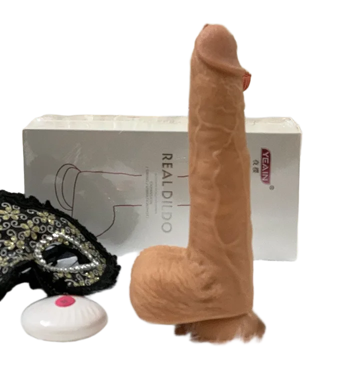 Silicone Soft Heated Remote Control Female Masturbation Dildo