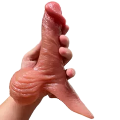 Silicone Soft Real Feel Dildo Condom Enhancer 15x3.5cm