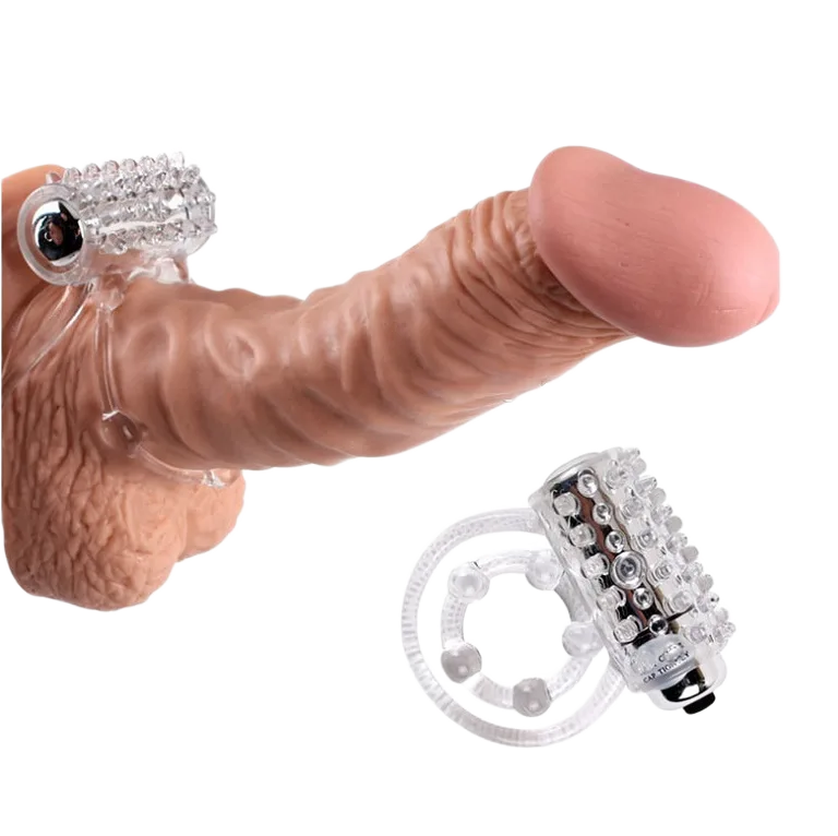 Silicone Spiked Vibrating Penis Ring 7 Frequency Modes