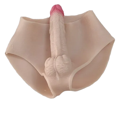Silicone Strap-On Dildo Ultra Soft Realistic Lesbian Sex Toy