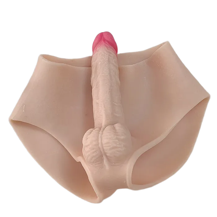 Silicone strap-on dildo, unisex pleasure, soft and real feel