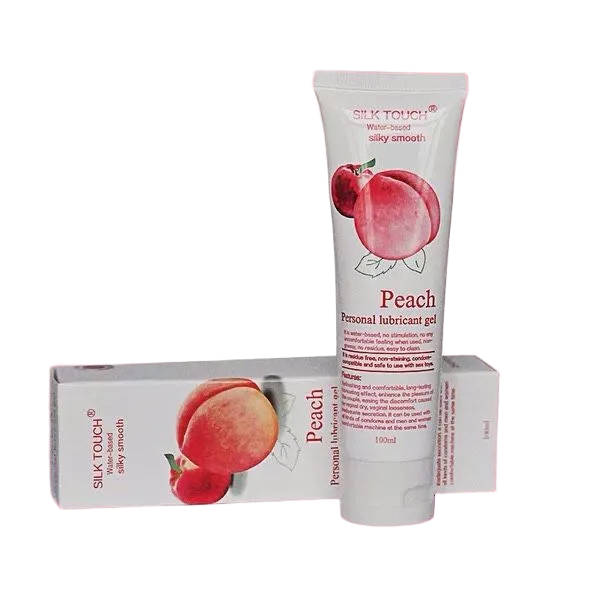 Silk Touch Peach flavored natural water-based lubricant 100ml