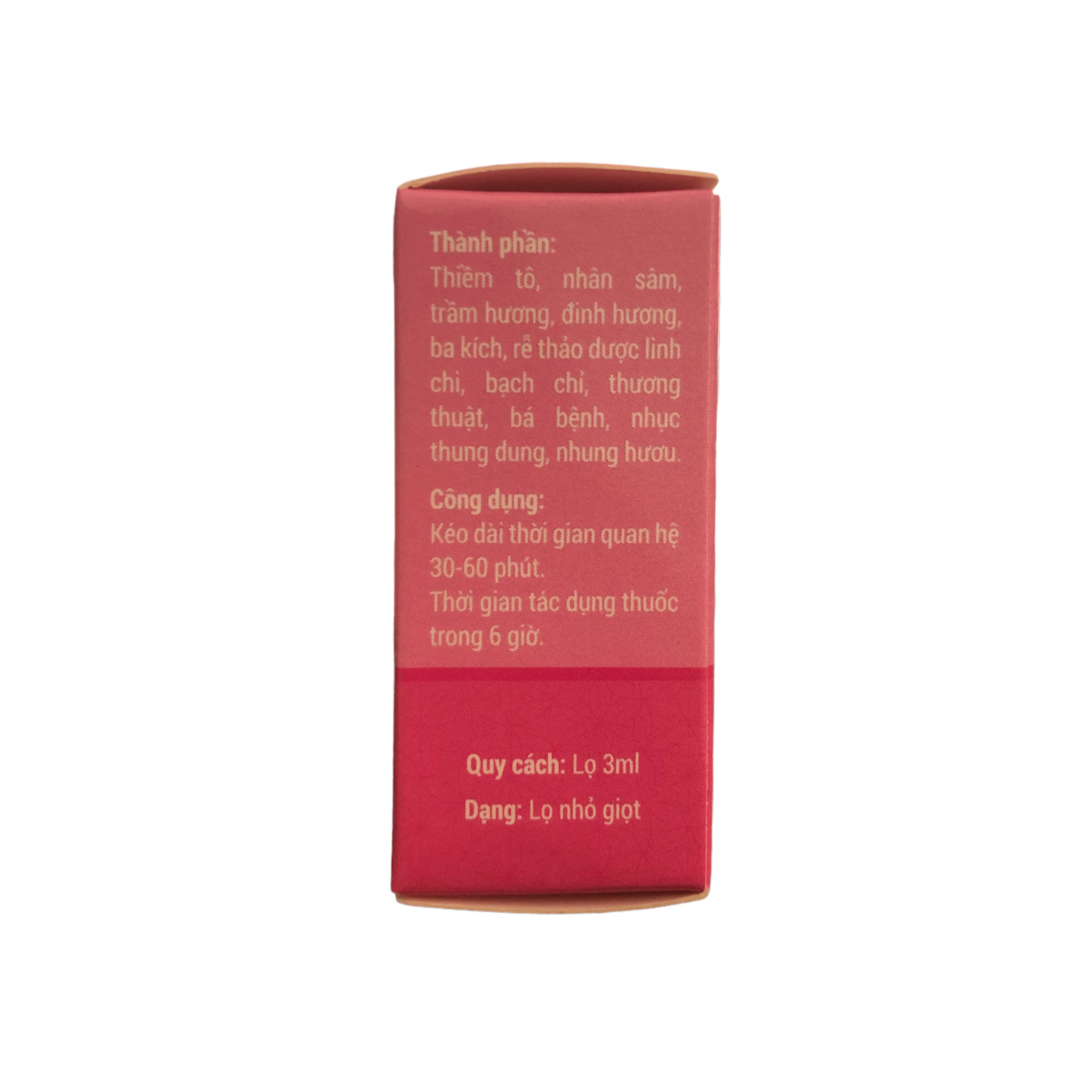 Hong Tuu Natural Herbal Male Delay Drops 3ml for Longer Performance — photo 6