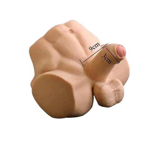 Six-Pack Abs Gay Strap-On Dual Function Anal Toy
