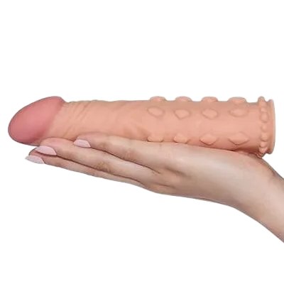 Size-Enhancing Ribbed Condom for Confidence Boost