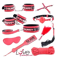 Slave 10-Piece Premium BDSM Set Exciting Couple Play Kit