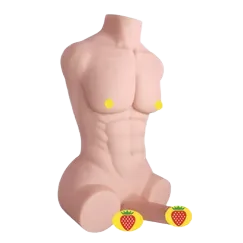 Small Muscular Male Half Body Erotic Silicone Doll