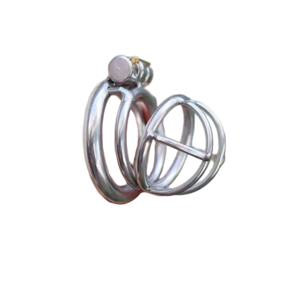 Small Spring Stainless Steel Male Chastity Device