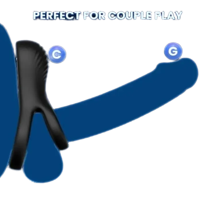 Smart Vibrating Cock Ring 9 Modes Waterproof Delay Enhancer