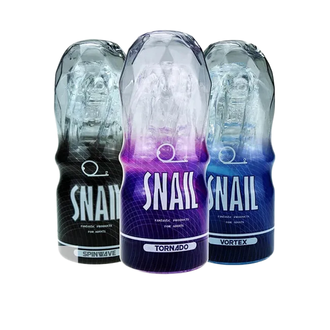 Snail Transparent Male Masturbation Cup Soft TPE