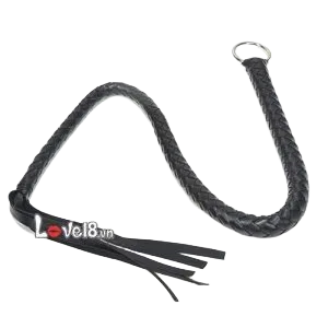 Snake Scale Leather Whip 1.35m for BDSM Play