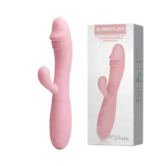 Snappy Rechargeable Dual-Head 30 Mode Vibrating Female Dildo