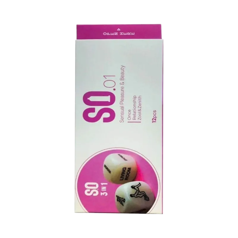 SO 3in1 Ultra Thin Ribbed Dotted Condoms Premium Korean Quality