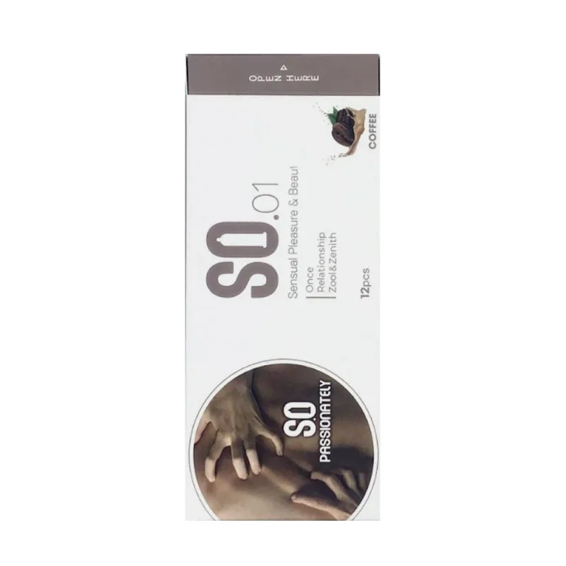 SO Passionately Coffee Scented Thin Latex Condoms Pack 12
