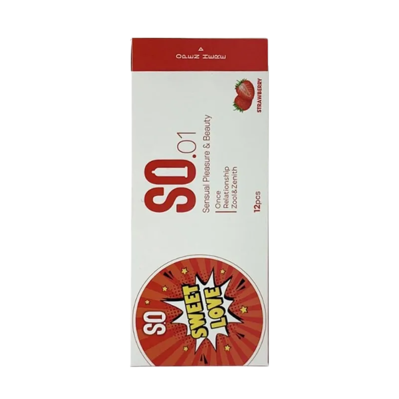 SO Sweet Love Strawberry Flavored Ultra Thin Condoms 12pcs