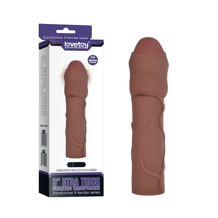 Soft 6cm Vibrating Penis Sleeve for Intense G-Spot Stimulation