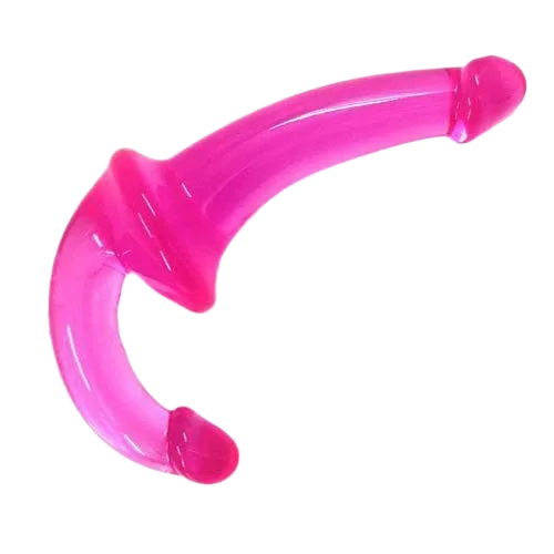 Soft Double-Ended Dildo for Lesbian Couples with Flexible Silicone