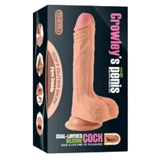 Soft Dual-Layer Silicone Realistic Male Dildo 13cm