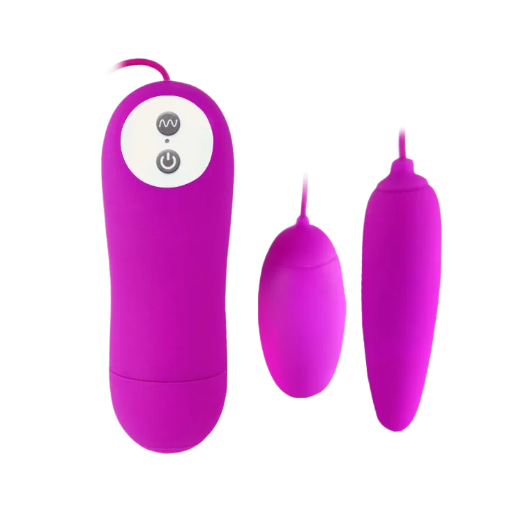 Soft Dual Vibrating Eggs 12 Modes for G-Spot & Clit Stim