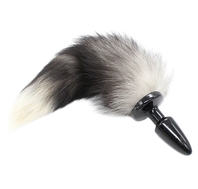 Soft Fox Tail Anal Plug Prostate Massage Silicone