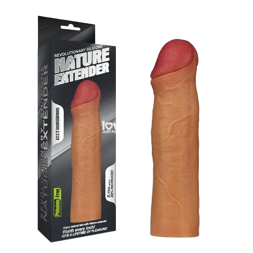 Soft Natural Silicon 5cm Penis Extender Delay Erection Aid