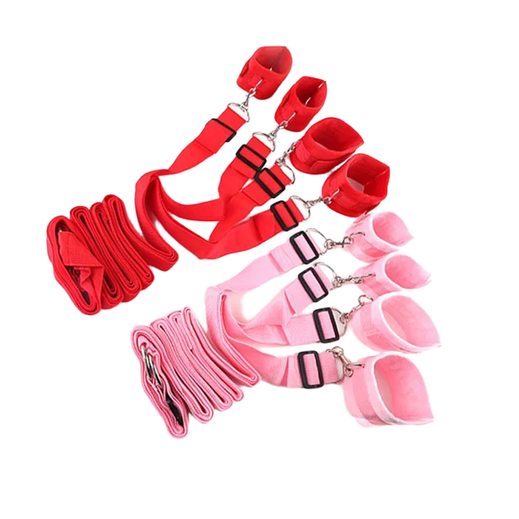 Soft Padded 4-Corner Rope Bondage Restraint Set Couples Play