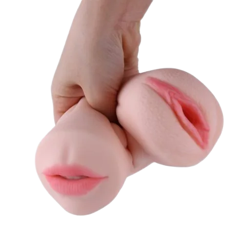 Soft Realistic Silicone Mouth & Vagina Male Masturbator