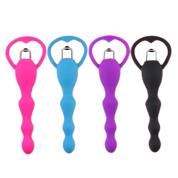 Soft Silicone Anal Bead Vibrating Chain for Beginners