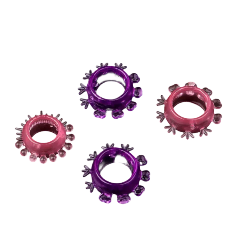 Soft Silicone Cock Rings Set 4 for Enhanced Performance