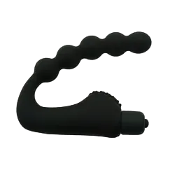 Soft Silicone Gay Anal Vibrator 10 Modes AAA Battery