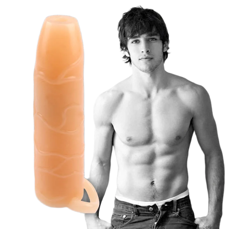 Soft Silicone Vibrating Sleeve Delay Ring for Men