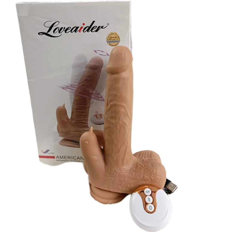 Soft Silicone Wall-mounted Dildo with Remote Vibrator