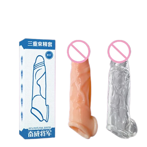Soft Strap-On Delay Condom Enhanced Pleasure Reusable