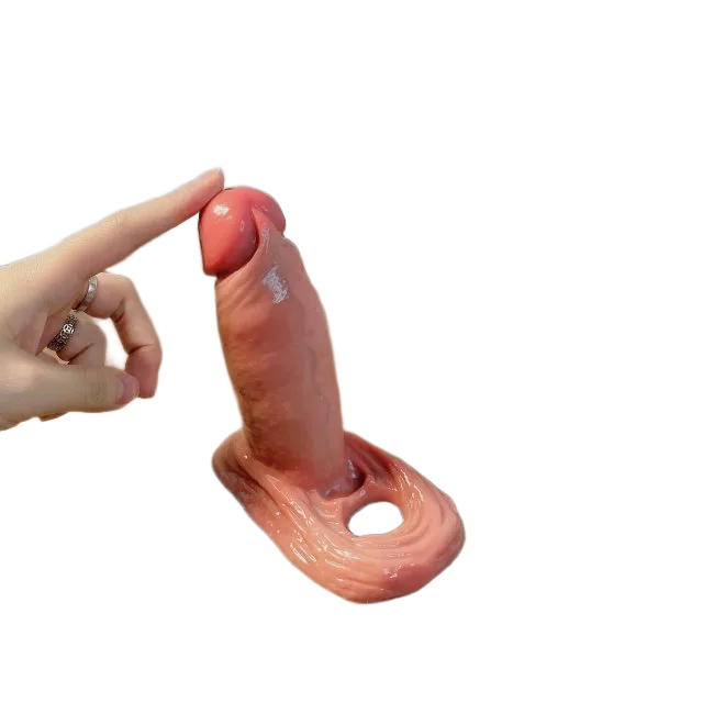 Soft Strap-On Penis Extension 18x3.5cm Silicone