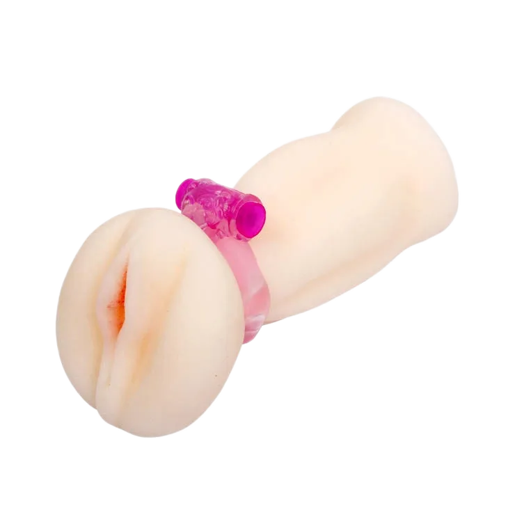 Soft Tight Silicone Male Masturbator with Vibrations Portable