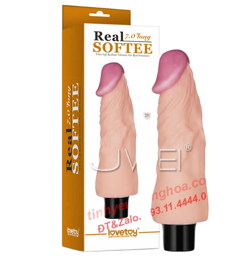 Softee 18cm Silicone Vibrating Realistic Female Masturbator