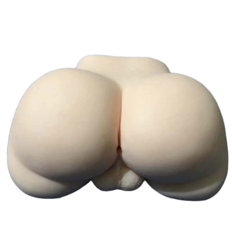 Solid Silicone Male Realistic Buttocks Pleasure Toy