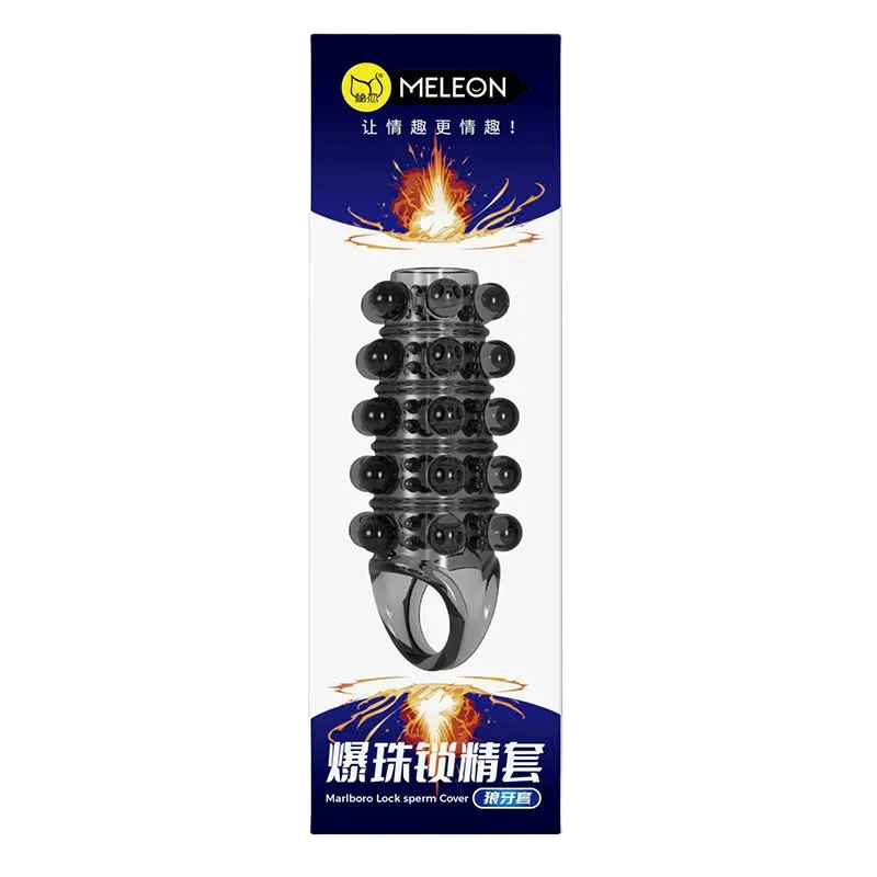 Spiked Strap-On Dildo Silicone Enhancer for Men