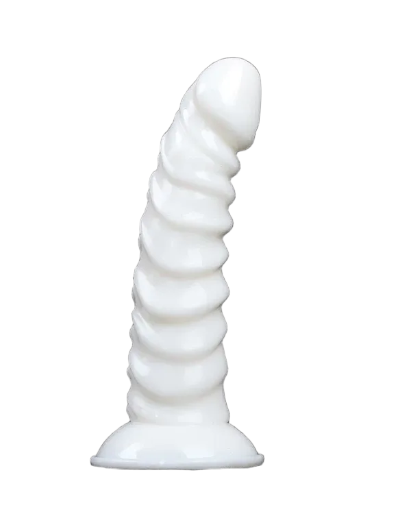 SSI Japan White Lover Soft Flexible Ribbed Vibrator