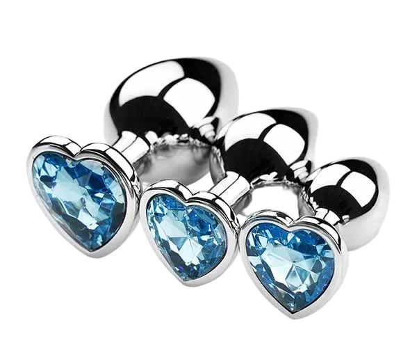 Stainless Steel Anal Plug Set 3 Sizes Premium