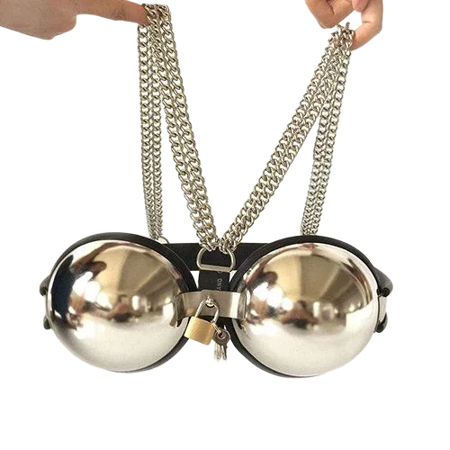 Stainless Steel BDSM Chest Lock Adjustable Size